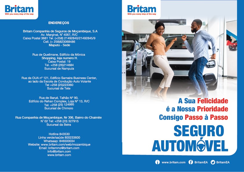 Seguro Automóvel graphic design for Britam Seguros